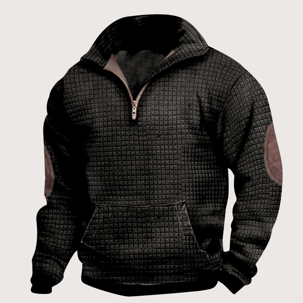 Swen™ | Rutig Zip-up Tröja